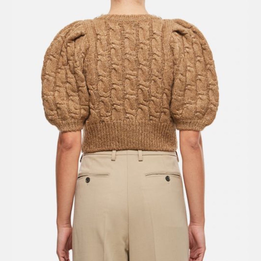 SIMONE ROCHA
CROPPED CABLE PUFF SLEEVE CARDIGAN - Picture 3 of 4
